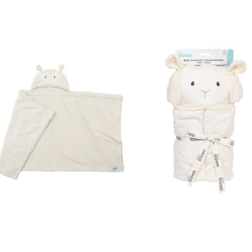 GUND Baby Hooded Blanket Liam Llama Plush Security Blanket Newborn